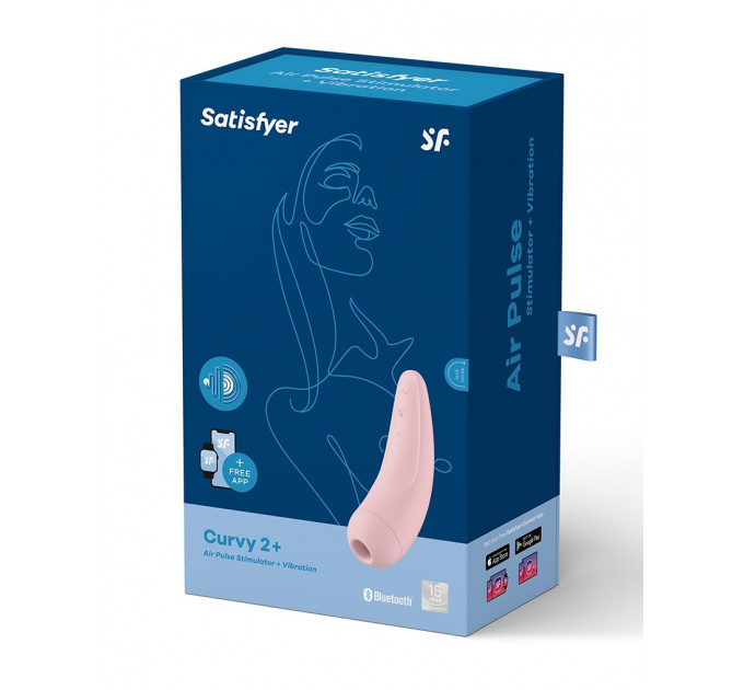 T360112 Бесконтактный стимулятор клитора SATISFYER CURVY2+ PINK