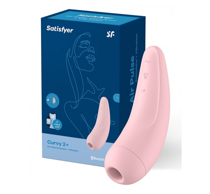 T360112 Бесконтактный стимулятор клитора SATISFYER CURVY2+ PINK