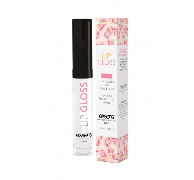 Блеск для оральных ласк EXSENS LIP GLOSS STRAWBERRY 7,4ML