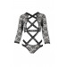Боди с длинными рукавами и открытой грудью LETICIA BODY black S/M - Passion
