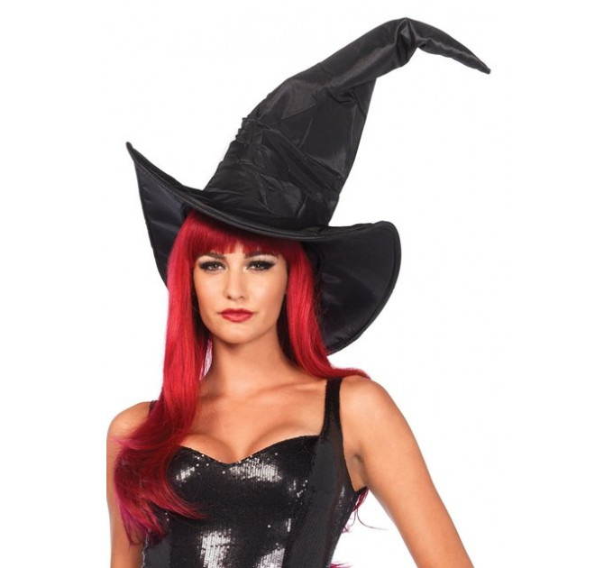 Большая шляпа ведьмы Leg Avenue Large Ruched Witch Hat O/S
