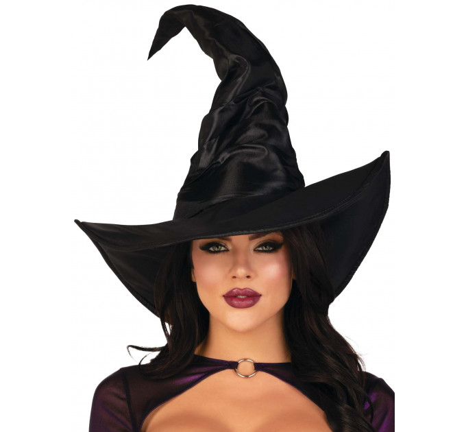 Большая шляпа ведьмы Leg Avenue Large Ruched Witch Hat O/S