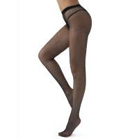 Колготки в сеточку со стразами Star Night черные, XS-L