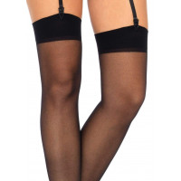 Панчохи сексуальні One Size Dex Sheer Stockings від Leg Avenue, чорні