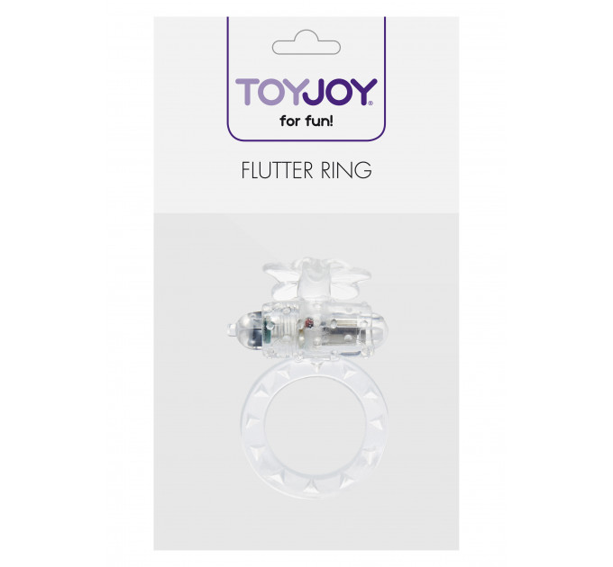 Ерекційне кільце з вібрацією Flutter Ring Vibrating Transparant
