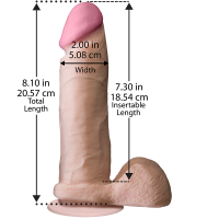 Фаллоимитатор Doc Johnson the Realistic Cock, 23 х 5 см
