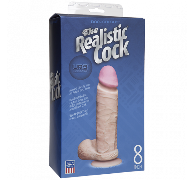 Фаллоимитатор Doc Johnson the Realistic Cock, 23 х 5 см