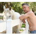 Фаллоимитатор реалистик с мошонкой, Fleshjack Guys Mick Blue Dildo, телесный