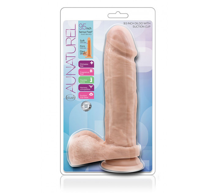 Фаллоимитатор с присоской AU NATUREL 9.5INCH DILDO VANILLA