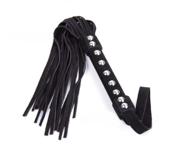 Флоггер DS Fetish Leather flogger black suede leather