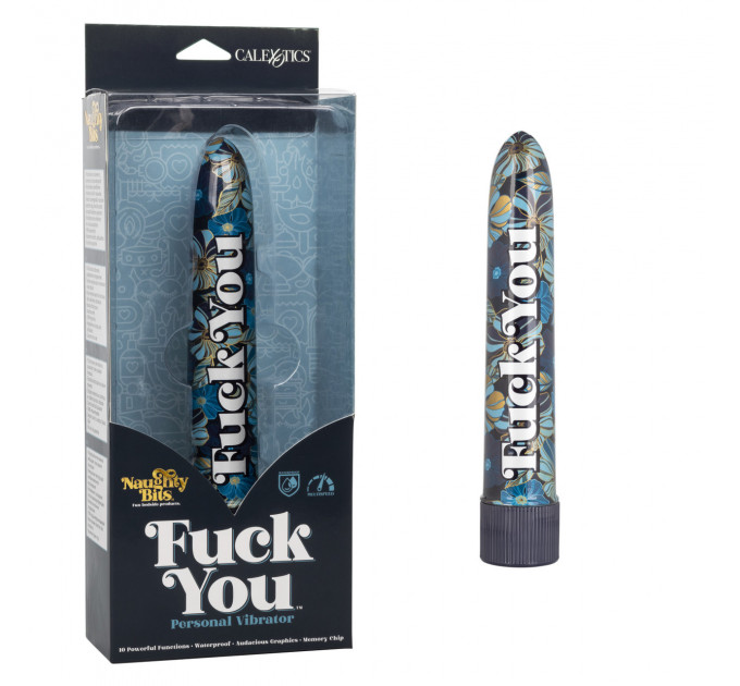 Классический вибратор CalExotics Naughty Bits: Fuck You Personal Vibrator - Free Shipping