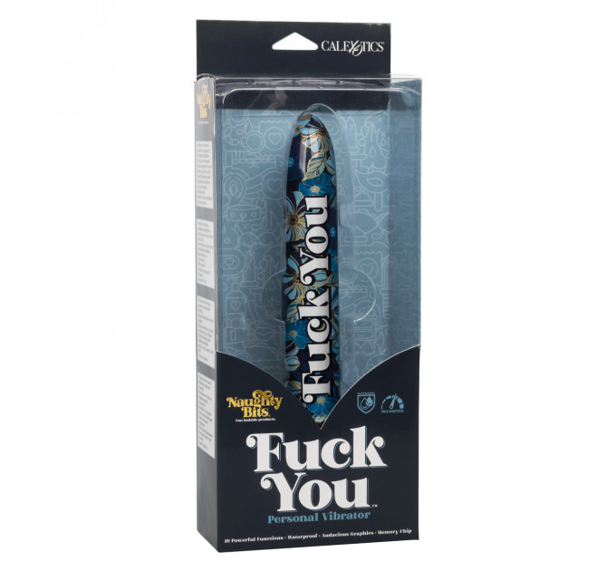 Классический вибратор CalExotics Naughty Bits: Fuck You Personal Vibrator - Free Shipping