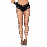 Колготки в крупную сетку с кружевными шортиками Leg Avenue Fencenet Diamond Pantyhose, размер O/S
