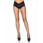 Колготки в крупную сетку с кружевными шортиками Leg Avenue Fencenet Diamond Pantyhose, размер O/S