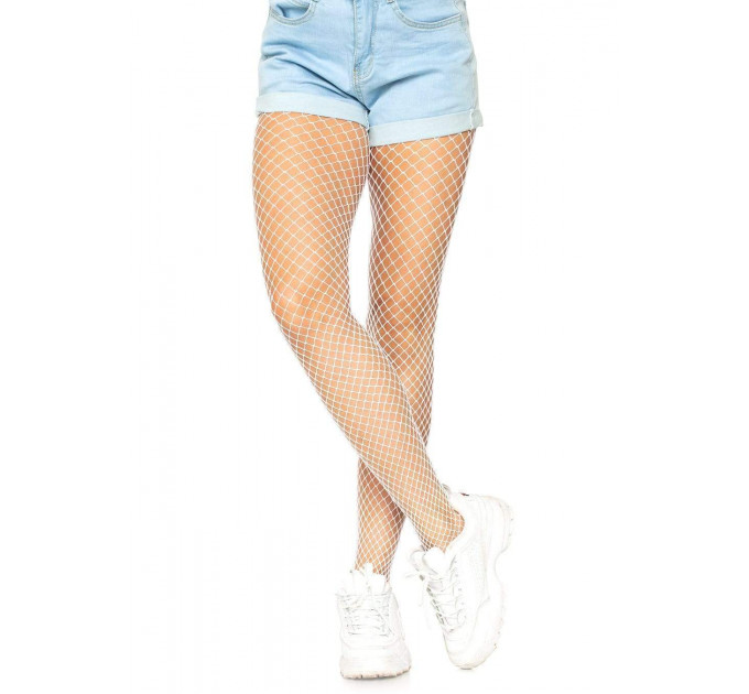 Колготы в сетку белые Leg Avenue Lycra Fishnet Pantyhose O/S