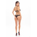 КОМПЛЕКТ БЕЛЬЯ DARE ME 2PC BRA AND PANTY SET BLACK, S/M