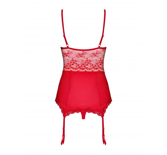 Корсет с подвязками для чулок Obsessive Lovica corset L/XL