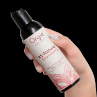 Лубрикант на водній основі гладкий та шовковистий ALL-NATURAL Strawberry Acqua, 150 мл Orgie