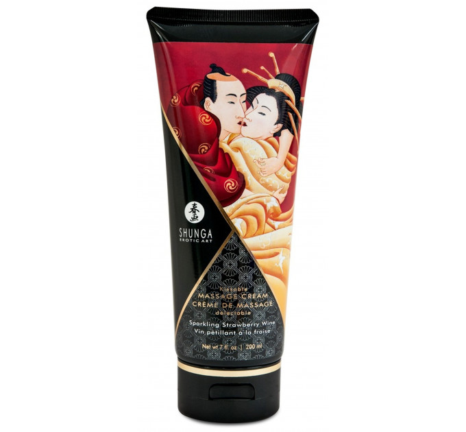 Масажний крем Shunga Strawberry Wine 200 мл