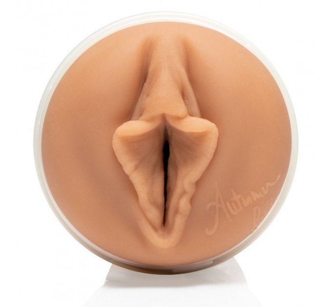 Мастурбатор Вагина в колбе Fleshlight Autumn Falls, киберкожа, бежевый