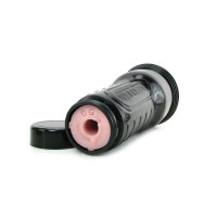 Мастурбатор вагіну в колбі Fleshlight Pink Lady Original, кібершкіра, бежевий