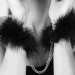 Наручники з пір'ям Bijoux Indiscrets чорні, OS