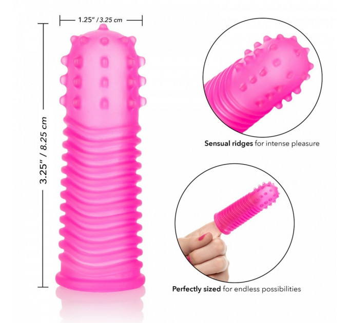 Насадки на палець California Exotic Intimate Play Finger Tingler Pink