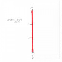 Розпірка з карабінами Whipped Shawn Spreader Bar - 50 см, червона
