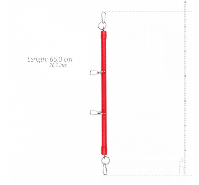 Распорка с карабинами Whipped Shawn Spreader Bar - 50 см, красная