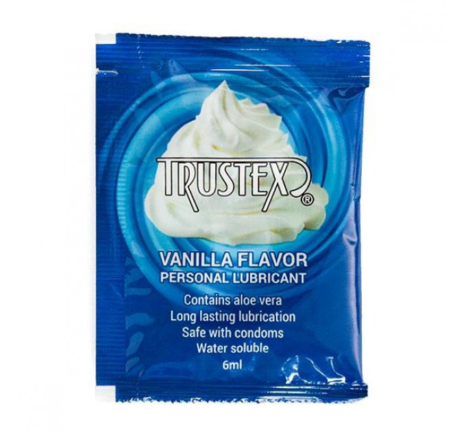 Саше/Лубрикант Trustex Vanilla на водній основі, 6 ml