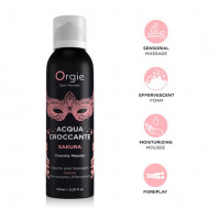 Шипуча пінка зволожуюча для масажу Acqua Crocante, Аромат: сакура, Orgie