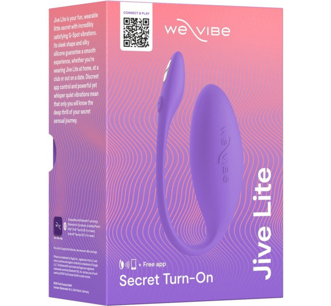 Смарт-вибратор для пар We-Vibe Jive Lite, фиолетовый