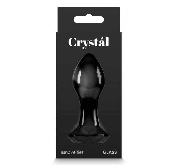 Стеклянная пробка NS Novelties CRYSTAL GEM BLACK