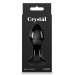 Стеклянная пробка NS Novelties CRYSTAL GEM BLACK