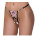 Стринги с цветочной вышивкой и открытым доступом Cottelli String Flower, S/M