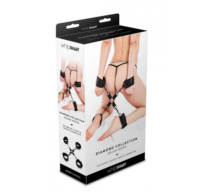 Система Фиксации манжеты с пряжками WHIPSMART DIAMOND HOGTIE BLACK