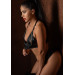 Топ с открытым доступом по груди Daring Intimates Wetlook Bra With Zipper на молниях, черный, S