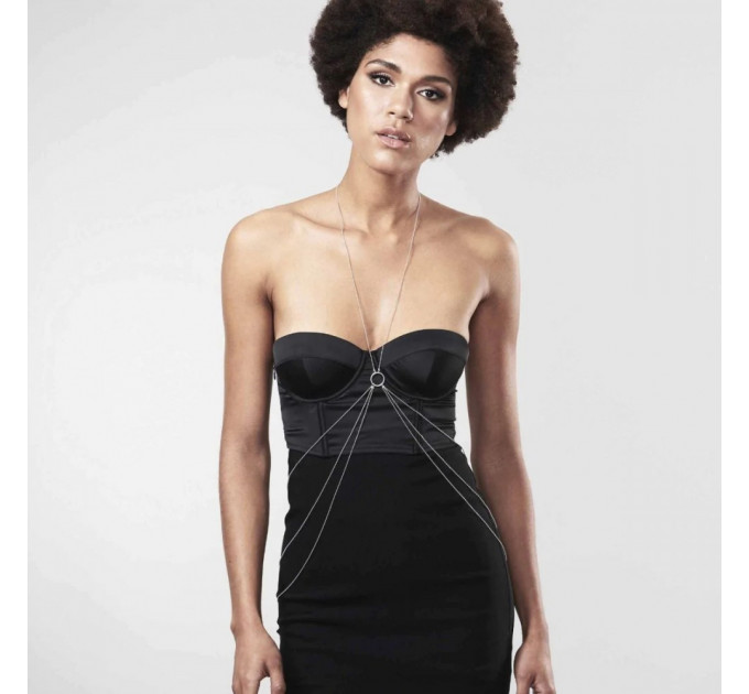 Цепочка для тела Bijoux Indiscrets Magnifique 8 Body Chain — Silver