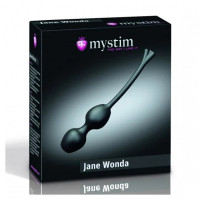 Вагинальные шарики Mystim Jane Wonda Geisha Balls Duo черные, 19 см х 3 см