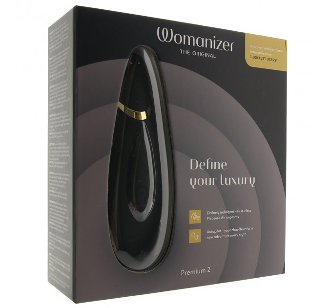 Вакуумный клиторальный стимулятор Womanizer Premium 2 BLACK
