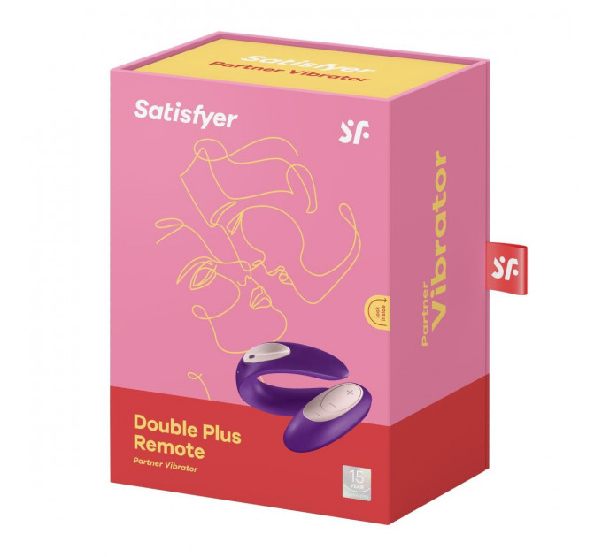 Вибромассажер для пар Satisfyer Partner Plus Remote Couple's, фиолетовый