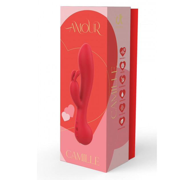 Вибратор кролик Dream Toys Amour Camille, красный