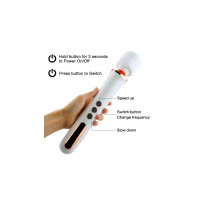 Вібратор-мікрофон білий Massager Super Powerful 10 Function