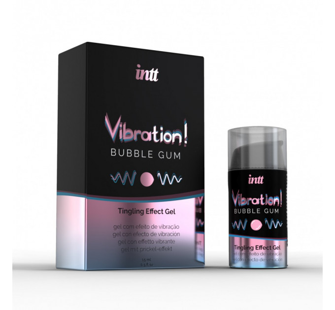 Жидкий вибратор Intt Vibration Bubble Gum 15 мл