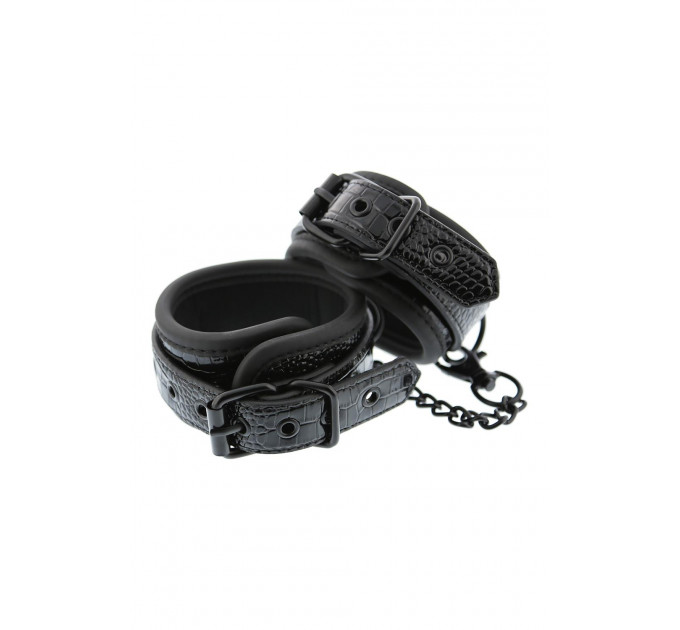 Оковы BLAZE LUXURY ANKLE CUFF CROCO BLACK