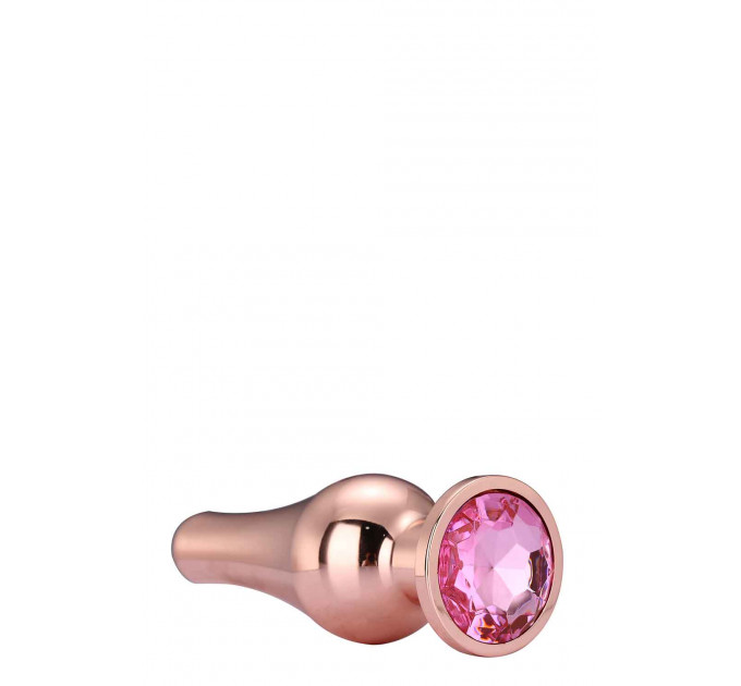 DT21826 Анальная пробка конической формы Dream Toys GLEAMING LOVE ROSE GOLD PLEASURE PLUG S