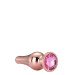 DT21826 Анальная пробка конической формы Dream Toys GLEAMING LOVE ROSE GOLD PLEASURE PLUG S