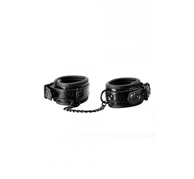 Оковы BLAZE LUXURY ANKLE CUFF CROCO BLACK