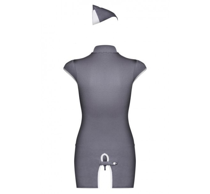 Костюм Стюардесса Stewardess Obsessive grey S/M