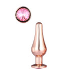 DT21826 Анальная пробка конической формы Dream Toys GLEAMING LOVE ROSE GOLD PLEASURE PLUG S